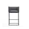 Manhattan Comfort Embassy Barstool in Grey and Black BS018-GY - alternate 2